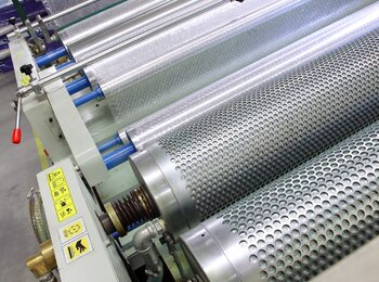 Bubble wrap production